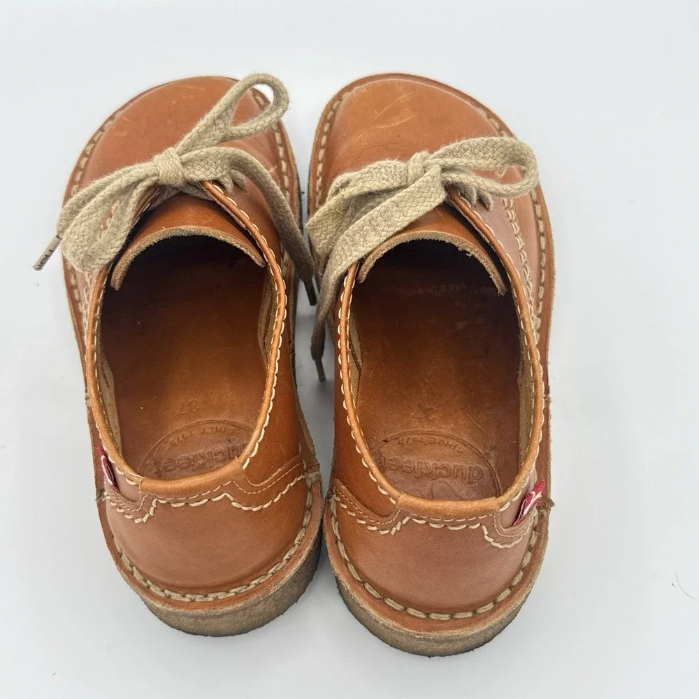 DUCKFEET JYLLAND BROWN HANDMADE SHOES – SIZE EU 37 US Women 6.5 Derby Minimalist - Picture 6 of 8